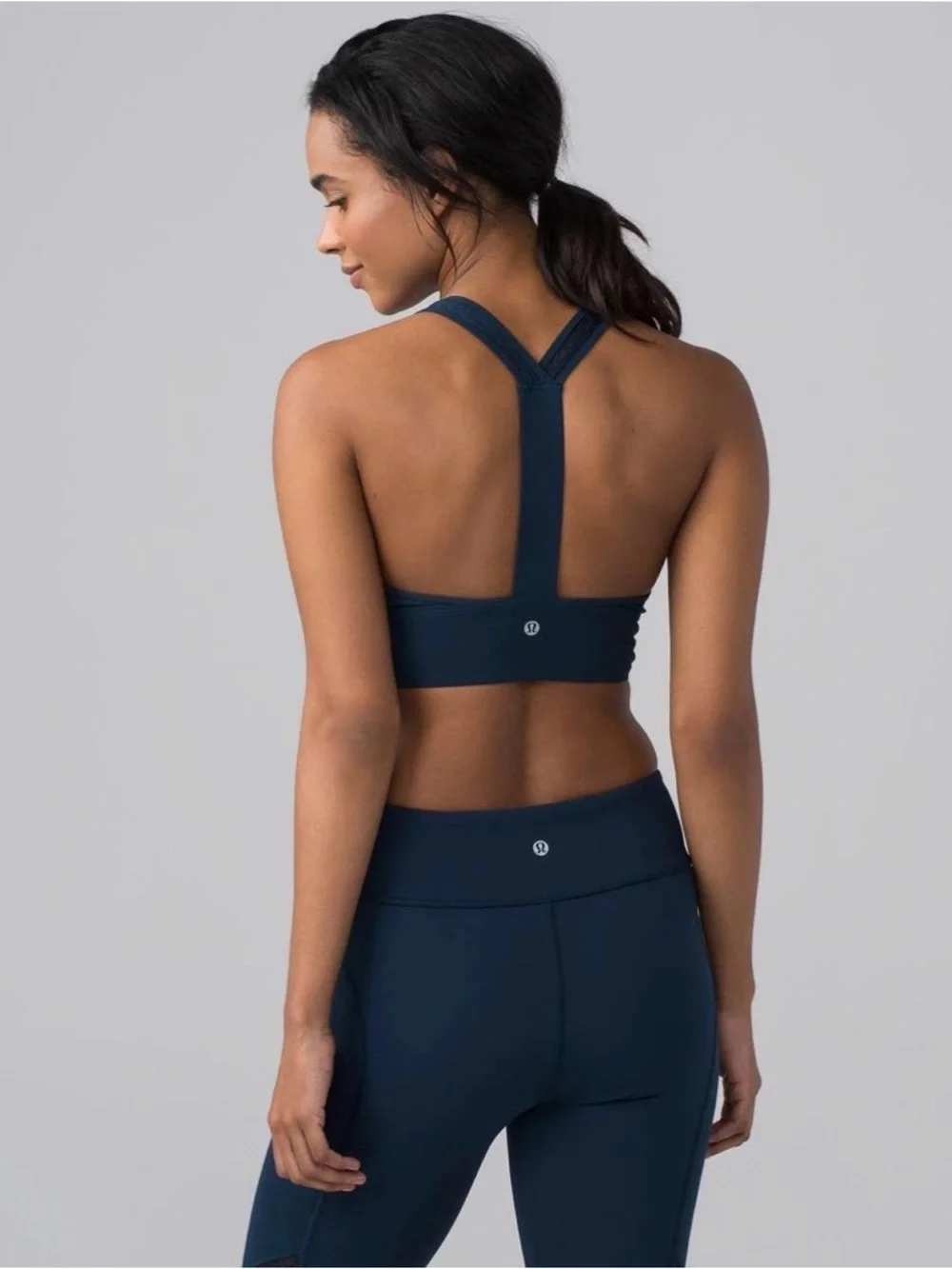 lululemon athletica Navy Racerback Sports Bra
